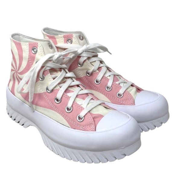 Converse Chuck Taylor Lugged 2.0 Shoes Pink Candy High Top Canvas Women A10020C - Picture 3 of 10